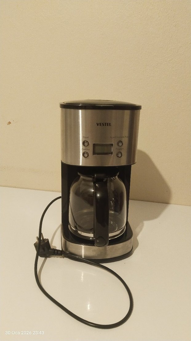 Vestel Sefa K3000 Inox Filtre Kahve Makinesi Gri - Görsel 5