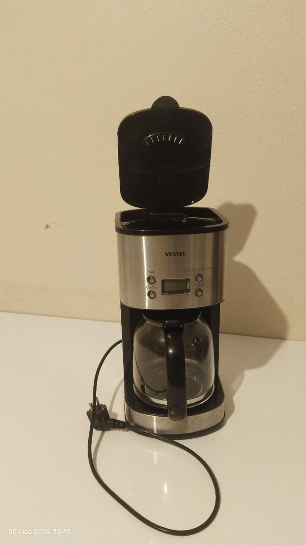 Vestel Sefa K3000 Inox Filtre Kahve Makinesi Gri - Görsel 4