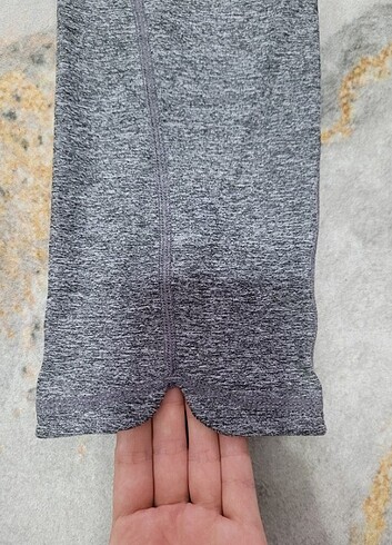xs Beden gri Renk H&M 3/4 Spor Taytı