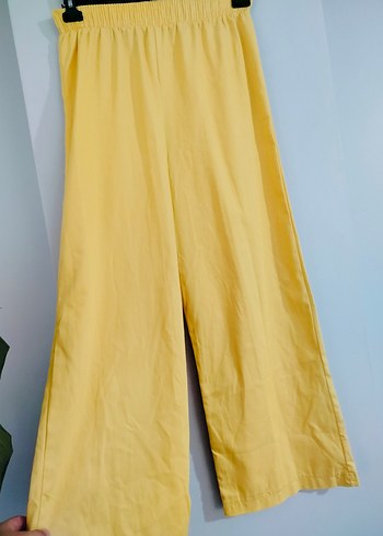 xl Beden sarı Renk Sarı Keten Mini Kadın Kimono