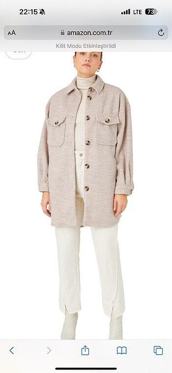 Koton oversize kaban - Görsel 7