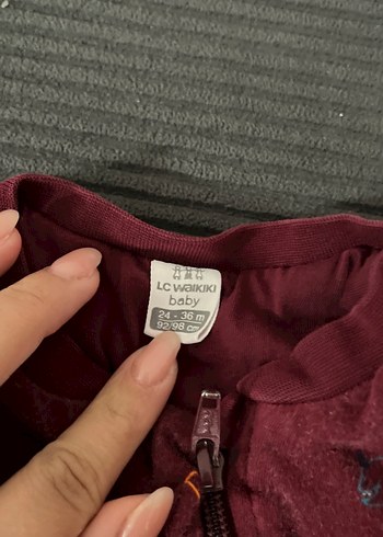 LC Waikiki Bebek Bordo Fermuarli Ust