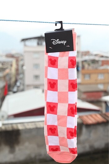 Minny mouse kareli çorap