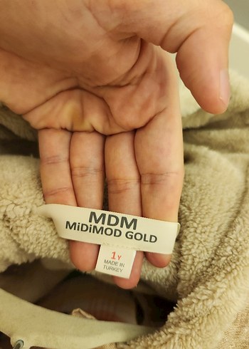 Kahverengi Kapüşonlu Peluş Mont - Görsel 3