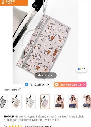 Organizerli Alt Açma Bakım Çantası - Görsel 4