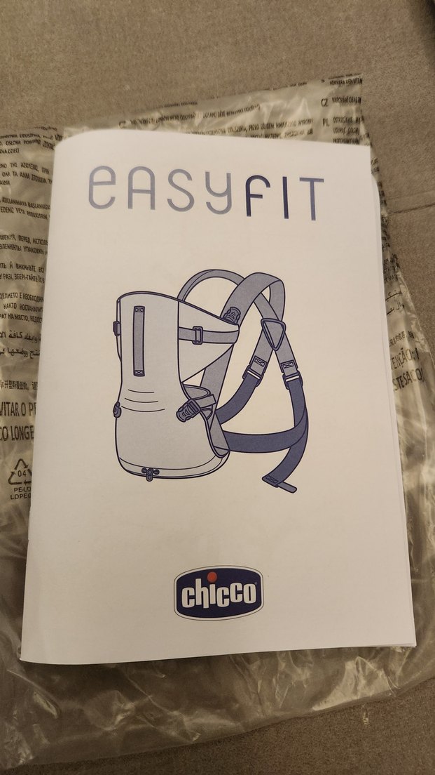 Chicco EasyFit Siyah Bebek Kanguru - Görsel 4