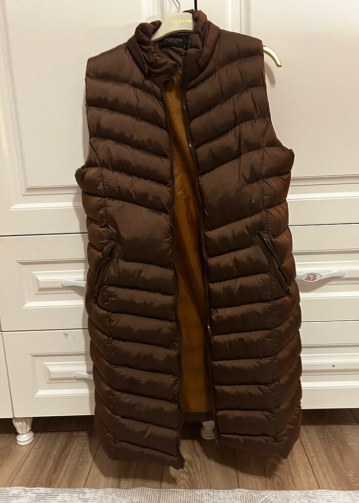 Kahverengi yelek - Görsel 2