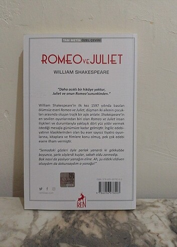  Romeo ve Juliet kitap