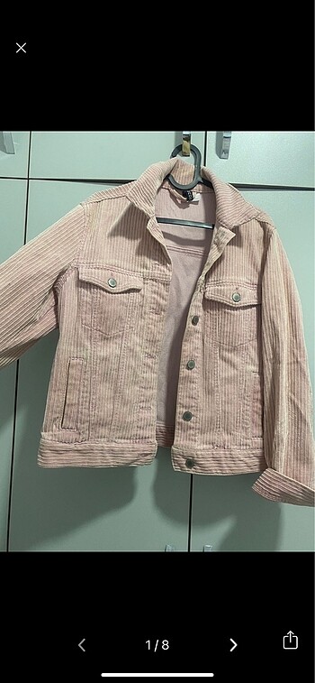H&M KADİFE TOZ PEMBE CEKET