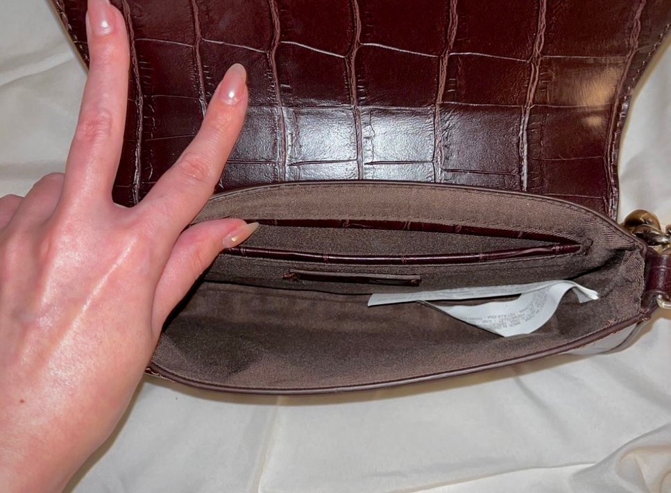 Zara Kahverengi Zincir Detaylı Çanta - Görsel 2