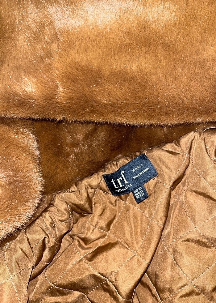 zara kahve kürk - Görsel 3