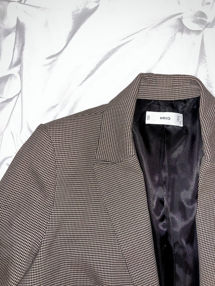 Mango Kahverengi Kadın Blazer Ceket - Görsel 2