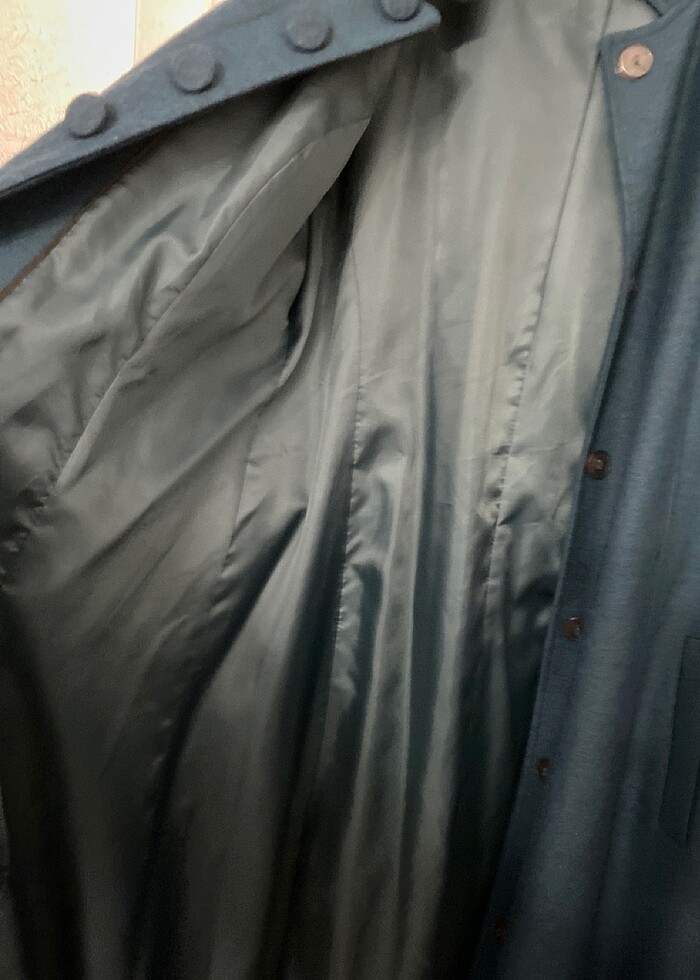 Petrol yeşili kaban - Görsel 3