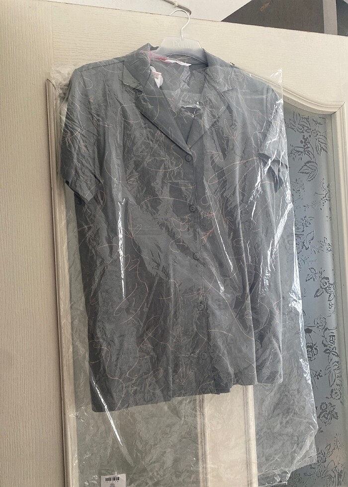 Öneri Gri Gömlek Pijama Takımı - Görsel 3