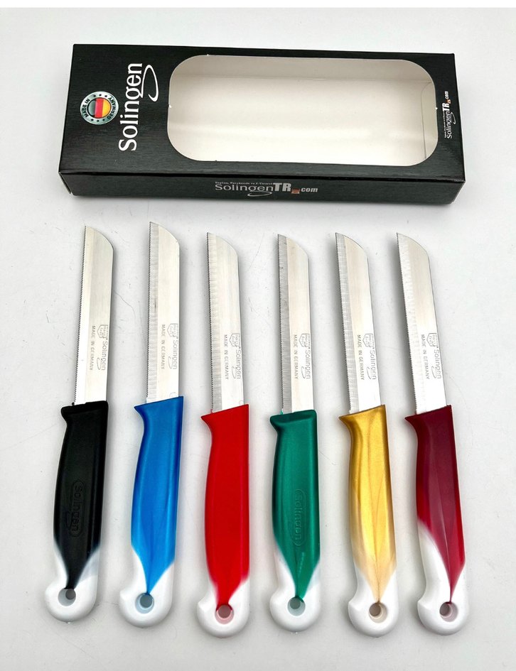 Solingen Renkli Bıçak Seti - Görsel 3