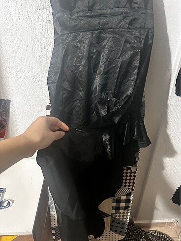 xs Beden Saten elbise