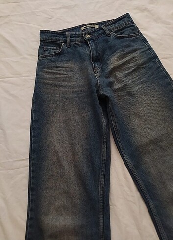 Vintage Jean -kot pantolon - wide Leg -bol paça pantalon -jean k