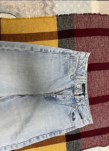 xs Beden mavi Renk Mavi wide leg jean kot pantolon Victoria jean