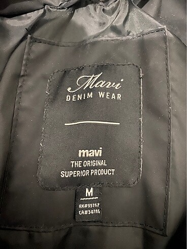 m Beden MAVI DENIM WEAR SIYAH MONT