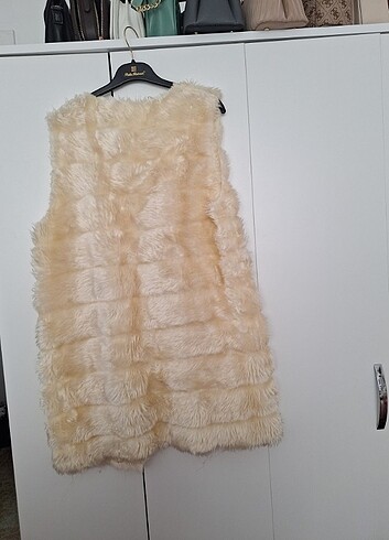 Peluş yelek kürk yelek - Görsel 3