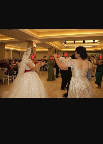 Gold midi pullu abiye, söz, nişan, mezuniyet - Görsel 6