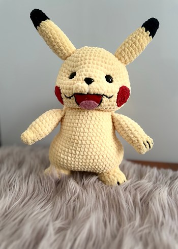 Beyaz Pikachu Peluş Oyuncak - Görsel 2