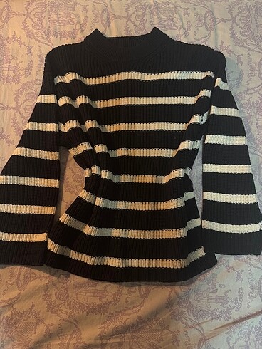 H&M çizgili kazak