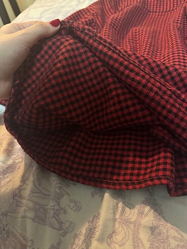 m Beden bordo Renk Zara kareli kazak