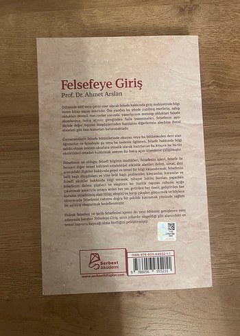 Felsefeye Giriş - Prof. Dr. Ahmet Arslan - Görsel 2