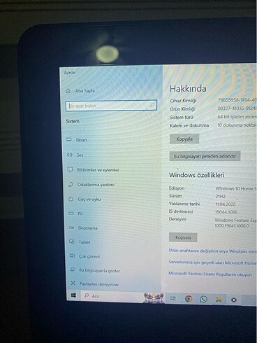 Beden Renk Hp tablet bilgisayar