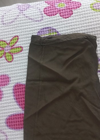 s Beden kahverengi Renk Kadın haki Rahat Kesim Midi Pantolon