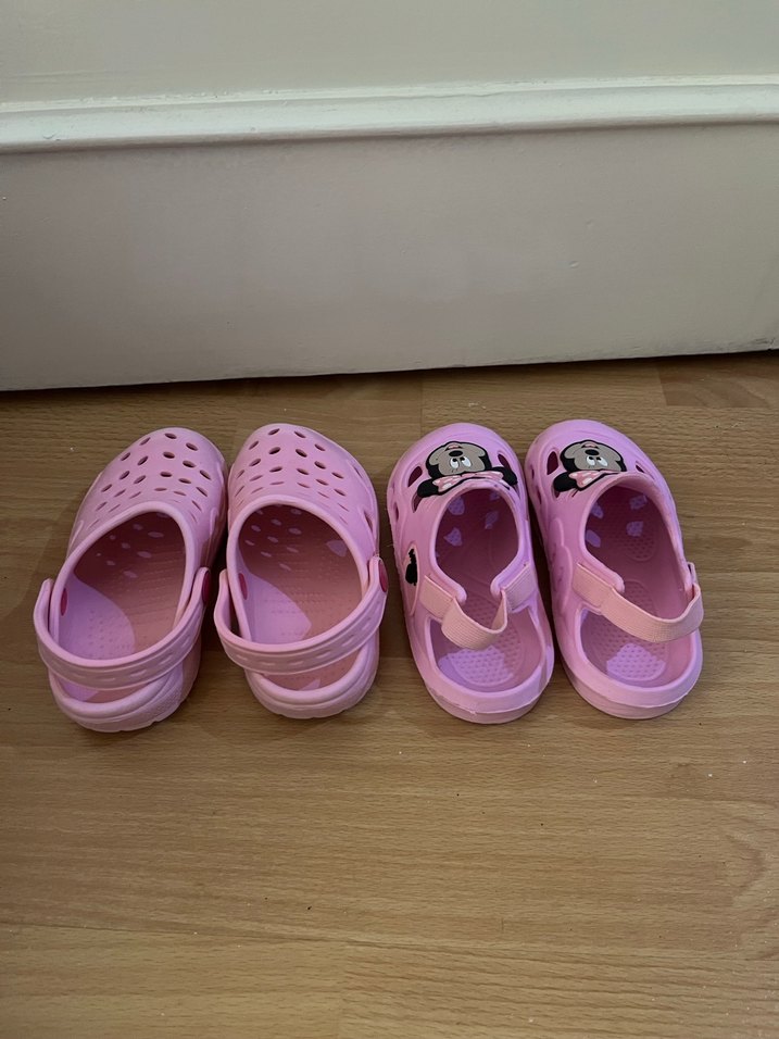 Kız Çocuk Pembe Terlikler 2 Adet - Görsel 2