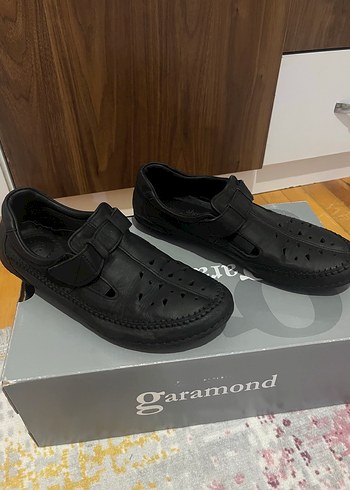 Siyah Deri Kadın Sandalet - Görsel 3