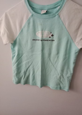 Yeşil Pamuklu Kız Çocuk Tişört - Görsel 3