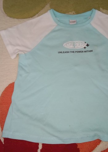 Yeşil Pamuklu Kız Çocuk Tişört - Görsel 2