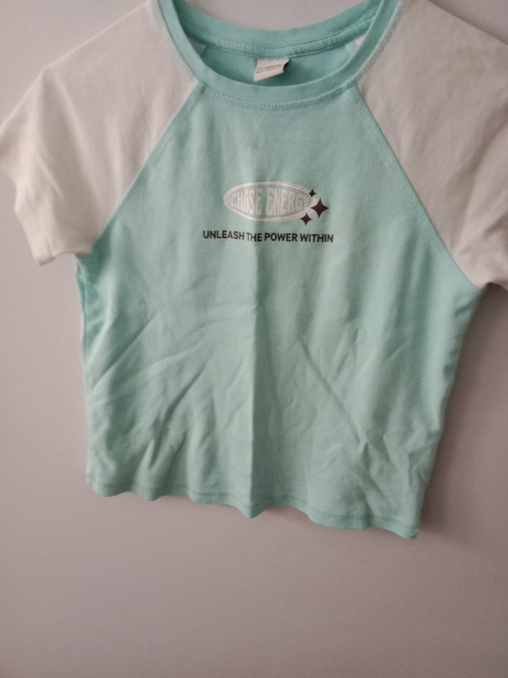 Yeşil Pamuklu Kız Çocuk Tişört - Görsel 3