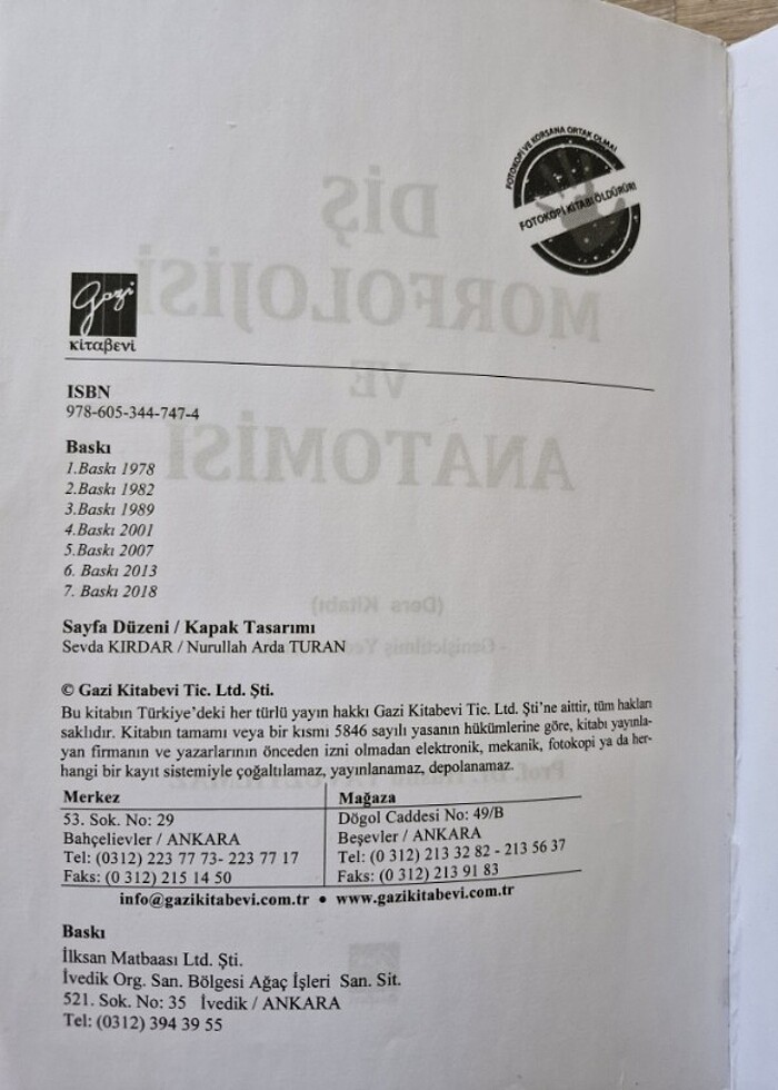 Diş Morfolojisi ve Anatomisi Hüsnü Yavuzyılmaz - Görsel 2