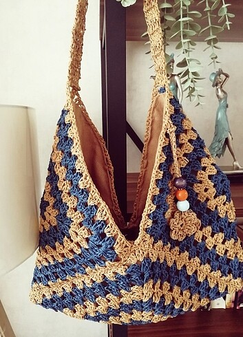 Zara Hasır kağıt ip çanta