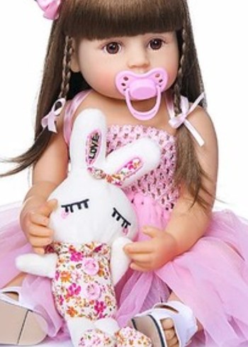 Pembe Elbise ve Emzikli Bebek Oyuncak