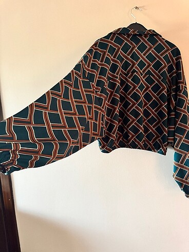 m Beden Gömlek forever21 hiç giyilmemiş yeni belden lasyikli dökümlü ho