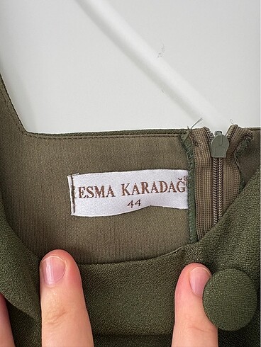 44 Beden haki Renk Elbise