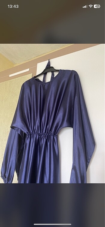 Lacivert abiye - Görsel 3