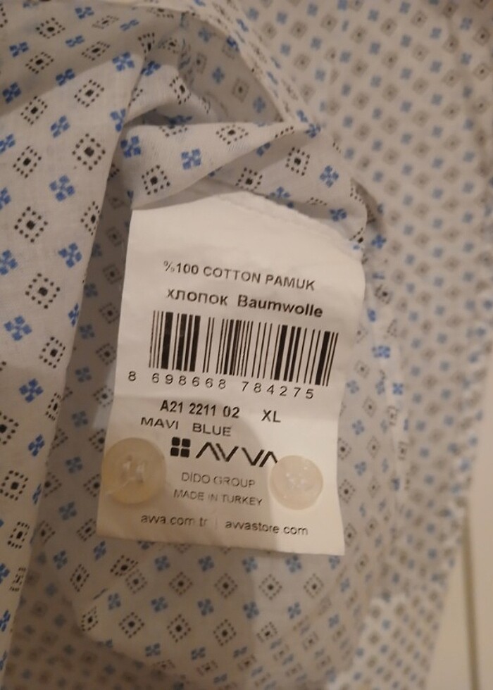 Erkek gömleği ..AVVA..markası  - Görsel 5