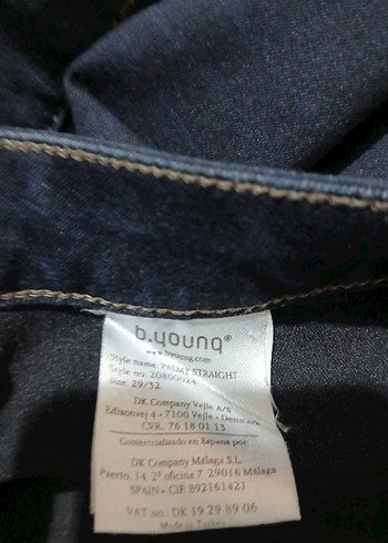 Lacivert  kot bayan pantolon - Görsel 4