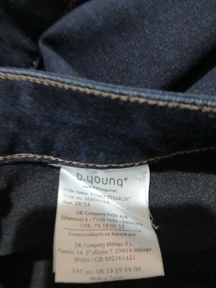 Lacivert  kot bayan pantolon - Görsel 4