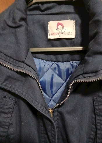 Düğmeli Lacivert Midi Kadın mont....dolgulu....sıcak tutar - Görsel 8