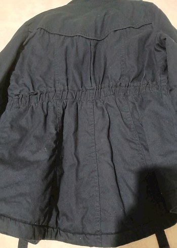 Düğmeli Lacivert Midi Kadın mont....dolgulu....sıcak tutar - Görsel 5