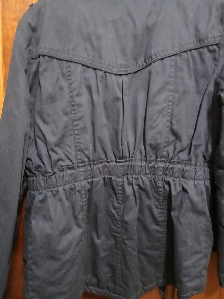 Düğmeli Lacivert Midi Kadın mont....dolgulu....sıcak tutar - Görsel 4