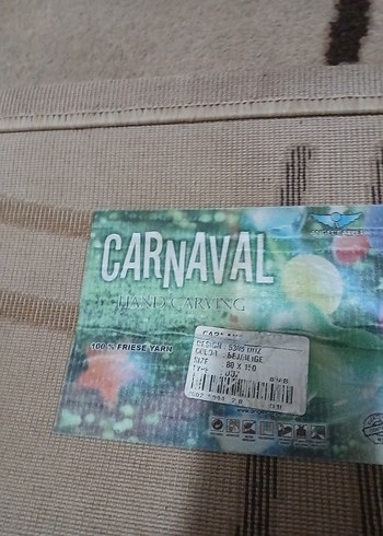 Bej ve kahve rengi klasik halı 150×80 - Görsel 2