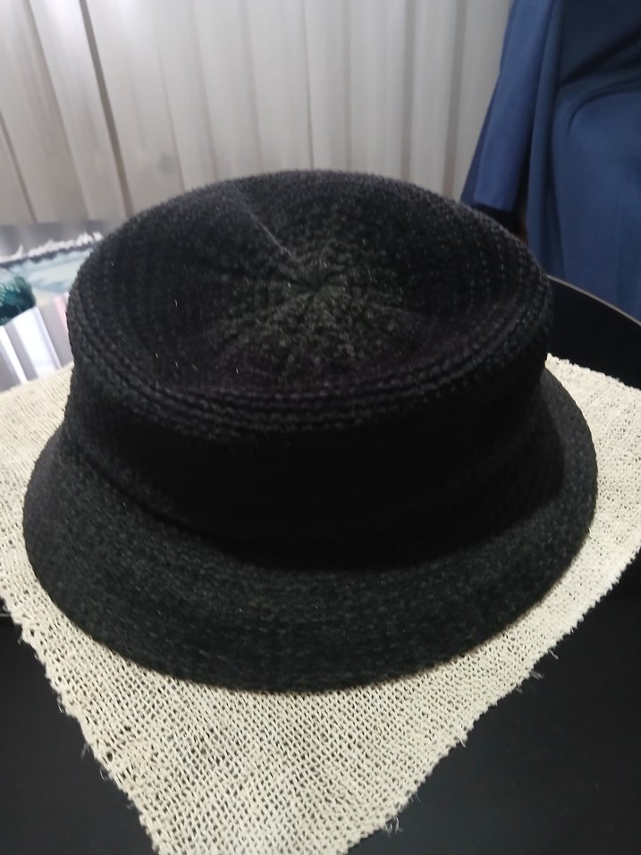 Siyah Örgü Kadın Şapka....şal ile birlikte satıyorum.. - Görsel 2